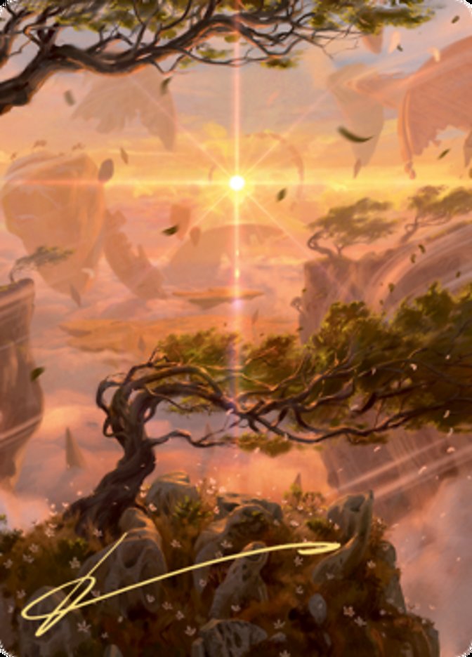 Windswept Heath Art Card (Gold-Stamped Signature) [Zendikar Rising Art Series] | Mindsight Gaming