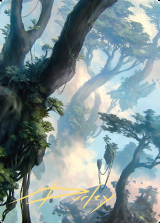 Forest 1 Art Card (Gold-Stamped Signature) [Zendikar Rising Art Series] | Mindsight Gaming