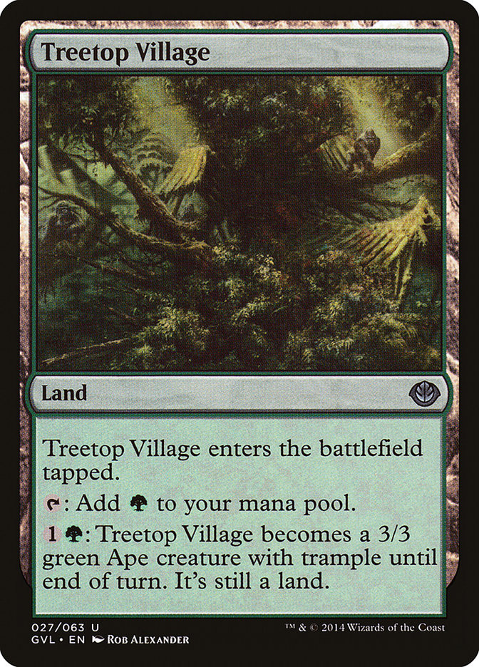 Treetop Village (Garruk vs. Liliana) [Duel Decks Anthology] | Mindsight Gaming