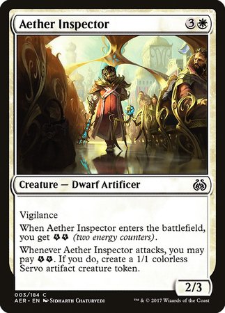 Aether Inspector [Aether Revolt] | Mindsight Gaming