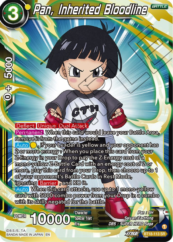 Pan, Inherited Bloodline (BT18-113) [Dawn of the Z-Legends] | Mindsight Gaming