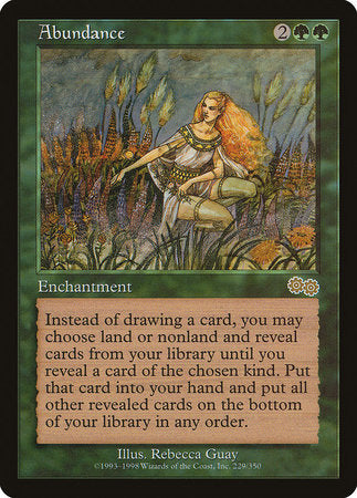 Abundance [Urza's Saga] | Mindsight Gaming