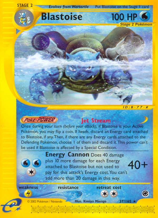 Blastoise (37/165) [Expedition: Base Set] | Mindsight Gaming