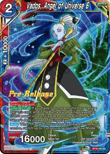 Vados, Angel of the Universe 6 (BT16-141) [Realm of the Gods Prerelease Promos] | Mindsight Gaming