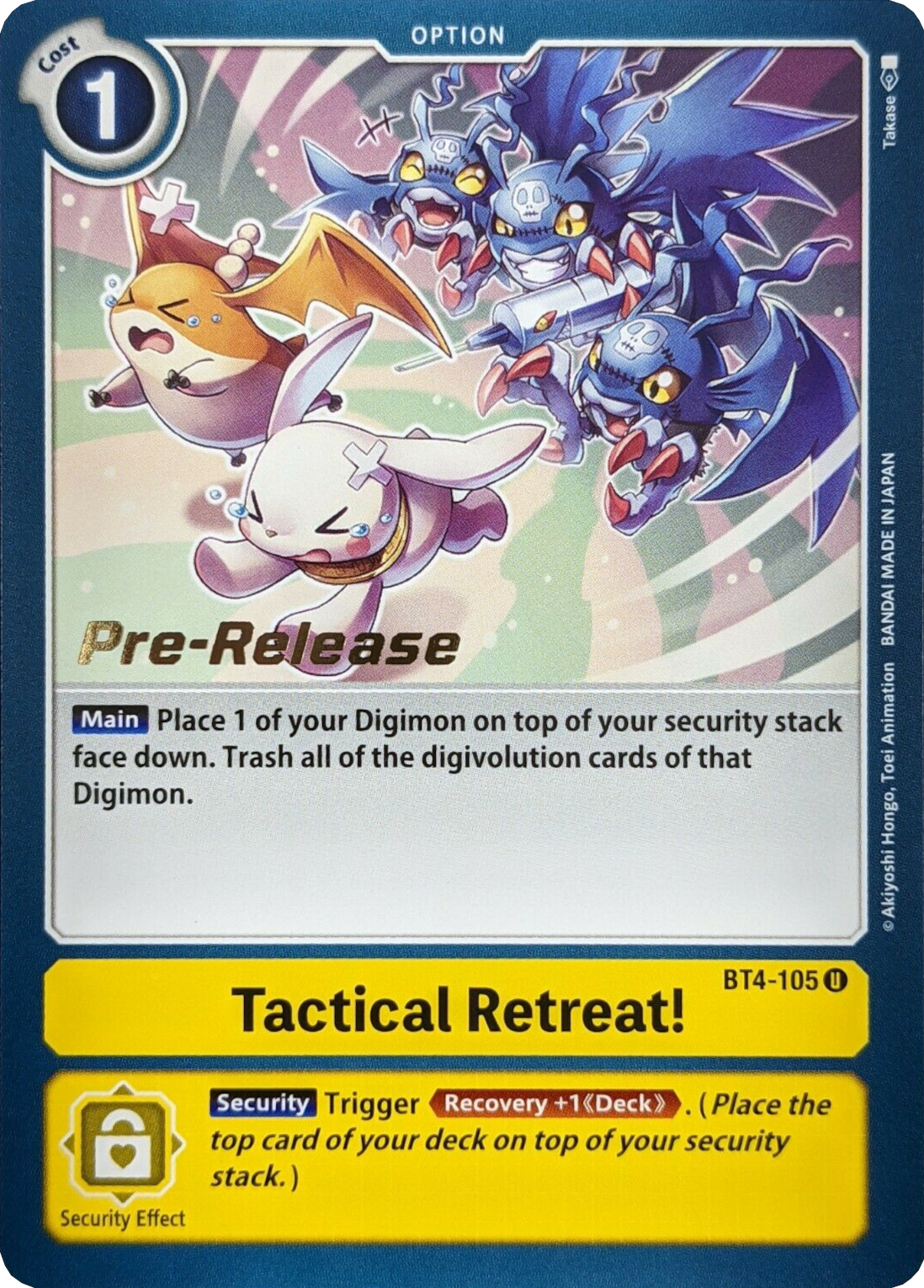 Tactical Retreat! [BT4-105] [Great Legend Pre-Release Promos] | Mindsight Gaming