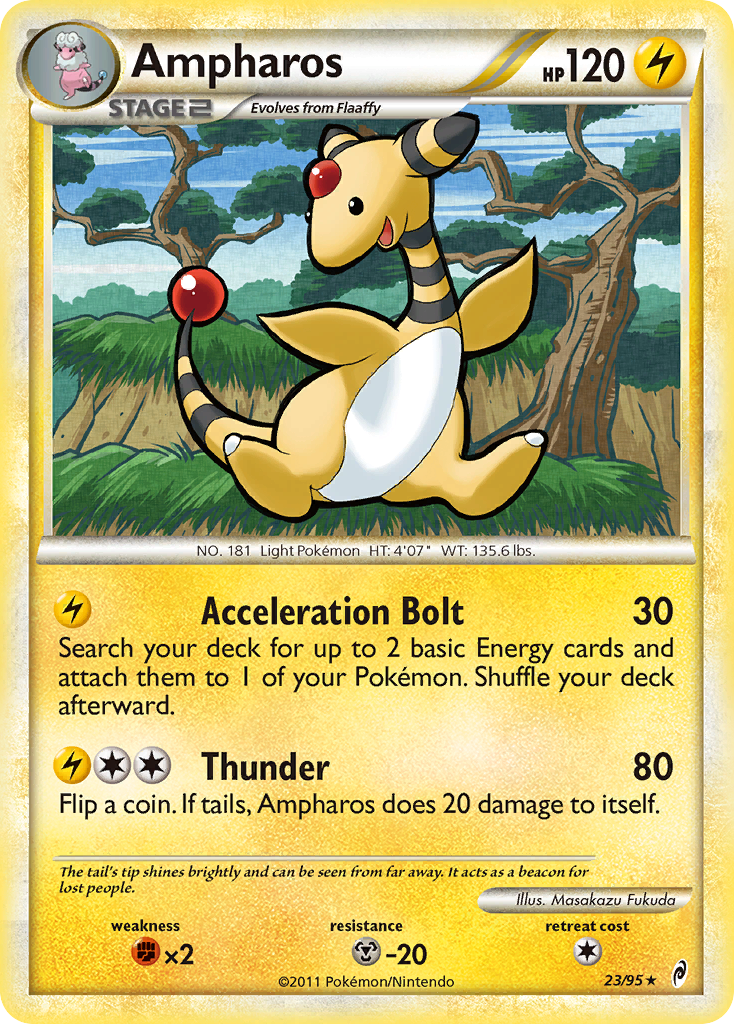 Ampharos (23/95) [HeartGold & SoulSilver: Call of Legends] | Mindsight Gaming