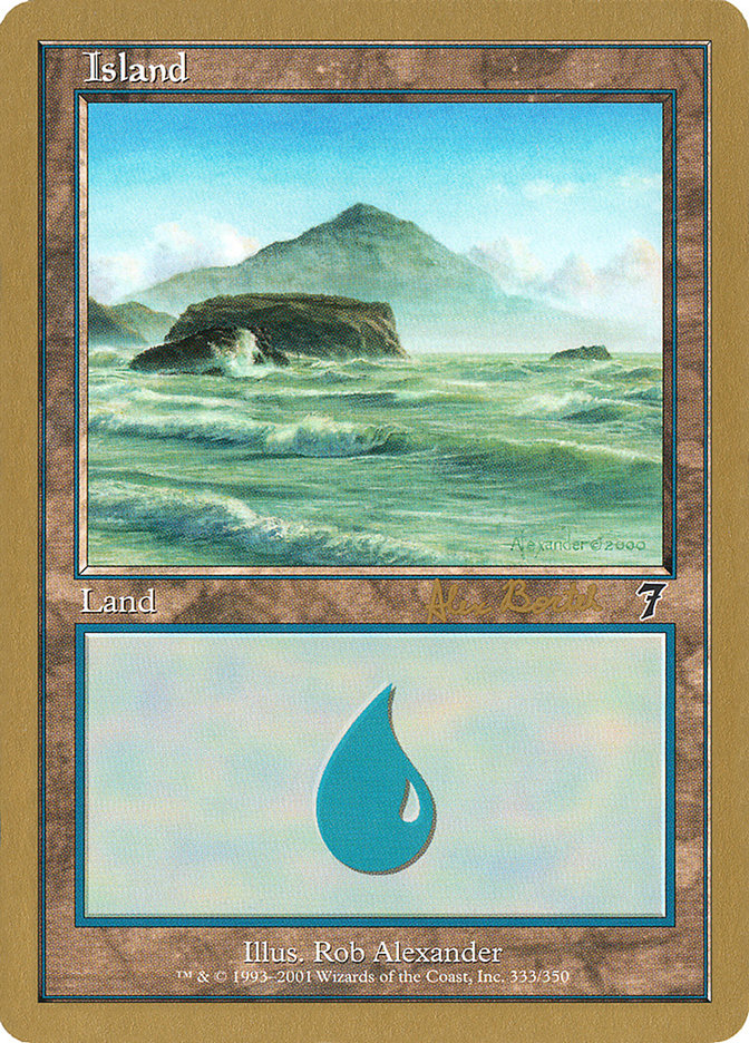 Island (ab333) (Alex Borteh) [World Championship Decks 2001] | Mindsight Gaming