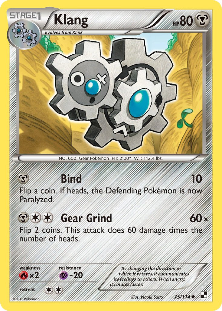 Klang (75/114) (Cracked Ice Holo) (Blister Exclusive) [Black & White: Base Set] | Mindsight Gaming