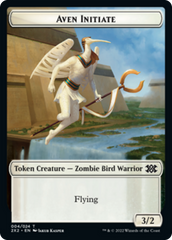 Egg // Aven Initiate Double-sided Token [Double Masters 2022 Tokens] | Mindsight Gaming