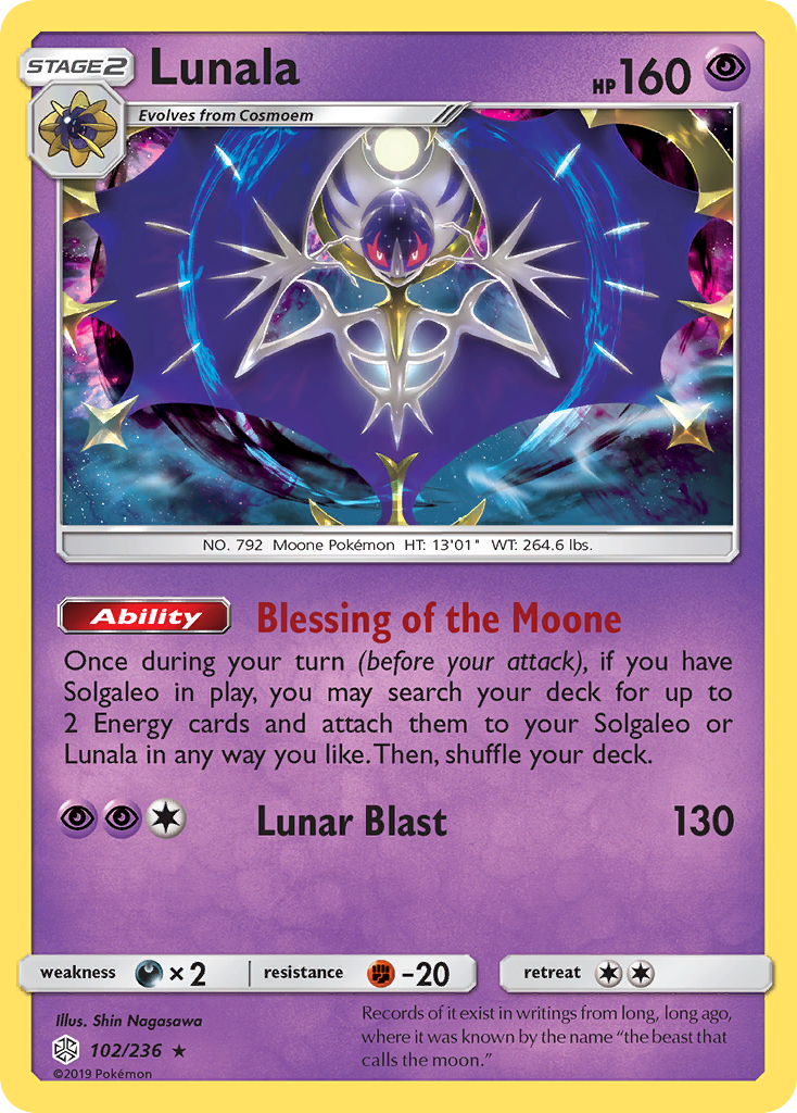 Lunala (102/236) [Sun & Moon: Cosmic Eclipse] | Mindsight Gaming