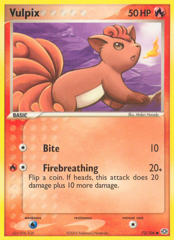 Vulpix (72/106) [EX: Emerald] | Mindsight Gaming