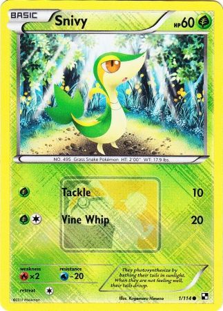 Snivy (1/114) (League Promo) [Black & White: Base Set] | Mindsight Gaming