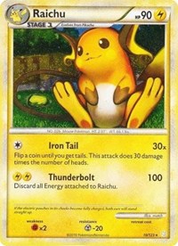 Raichu (10/123) (Cracked Ice Holo) [HeartGold & SoulSilver: Base Set] | Mindsight Gaming