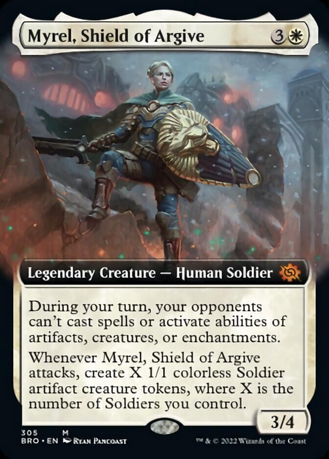 Myrel, Shield of Argive (Extended Art) [The Brothers' War] | Mindsight Gaming