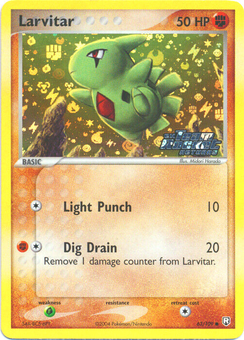 Larvitar (63/109) (Stamped) [EX: Team Rocket Returns] | Mindsight Gaming