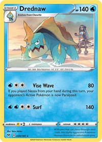 Drednaw (039/185) (Cracked Ice Holo) (Theme Deck Exclusive) [Sword & Shield: Vivid Voltage] | Mindsight Gaming