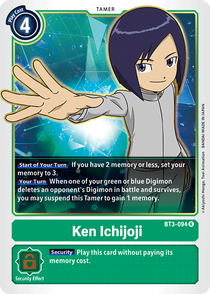 Ken Ichijoji [BT3-094] [Release Special Booster Ver.1.5] | Mindsight Gaming