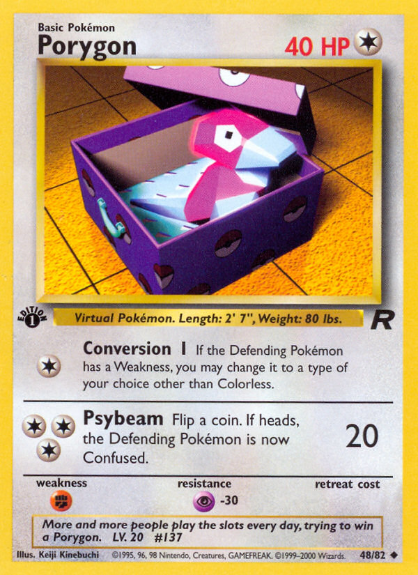 Porygon (48/82) [Team Rocket 1st Edition] | Mindsight Gaming