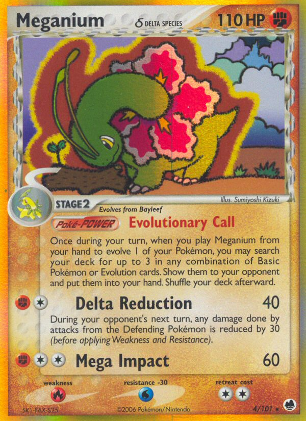 Meganium (4/101) (Delta Species) [EX: Dragon Frontiers] | Mindsight Gaming