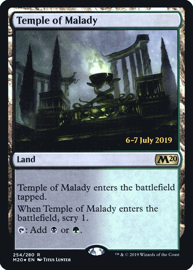 Temple of Malady  [Core Set 2020 Prerelease Promos] | Mindsight Gaming