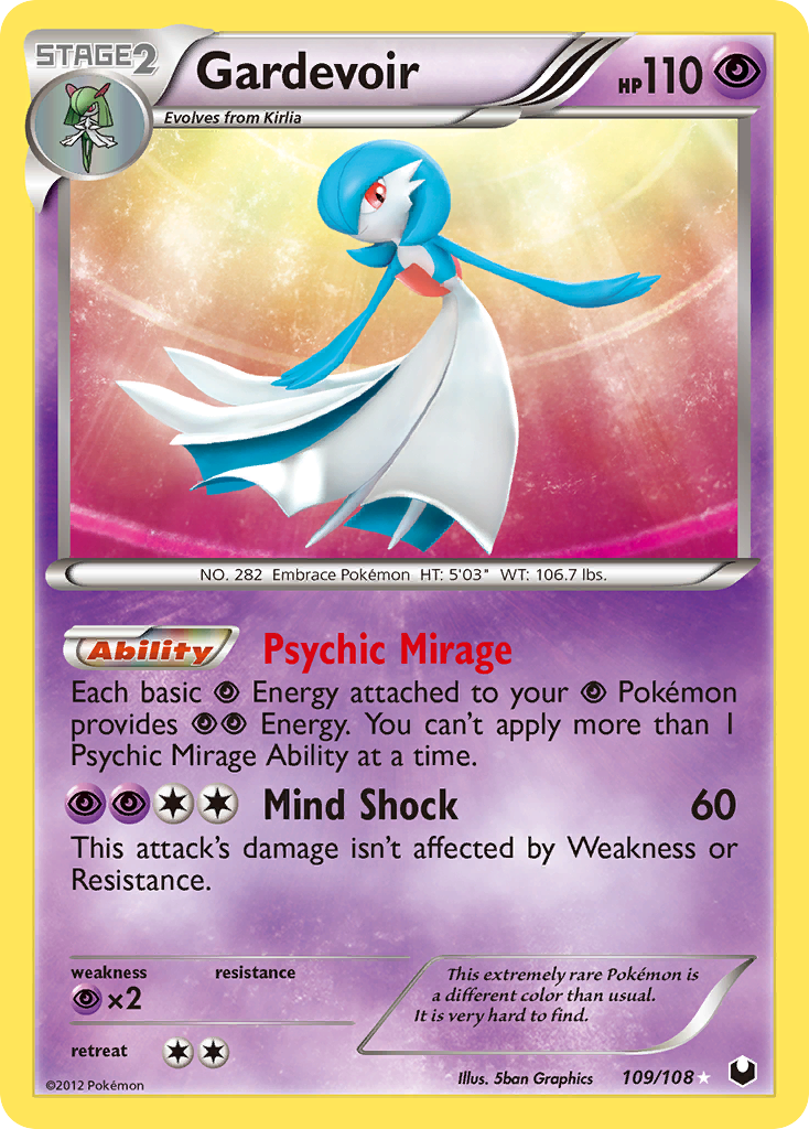 Gardevoir (109/108) [Black & White: Dark Explorers] | Mindsight Gaming