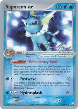 Vaporeon ex (110/113) (Legendary Ascent - Tom Roos) [World Championships 2007] | Mindsight Gaming