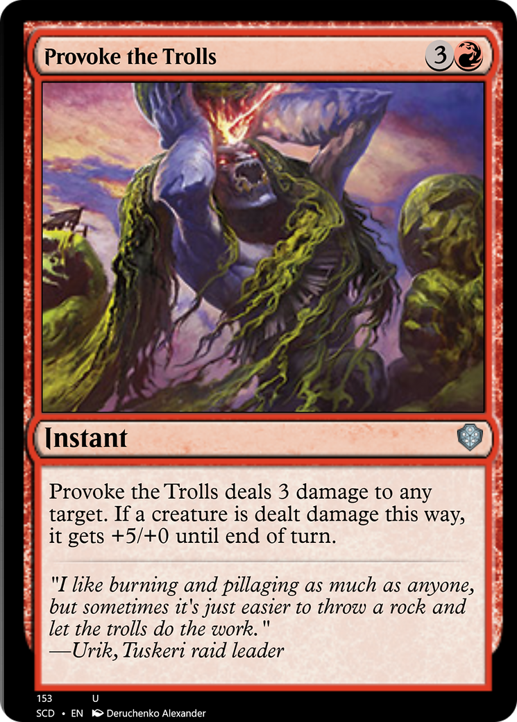 Provoke the Trolls [Starter Commander Decks] | Mindsight Gaming