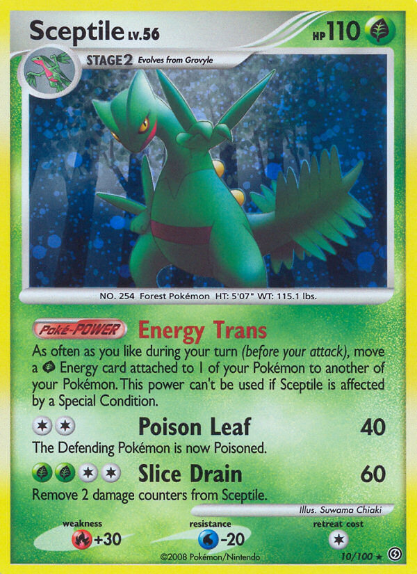 Sceptile (10/100) (Theme Deck Exclusive) [Diamond & Pearl: Stormfront] | Mindsight Gaming