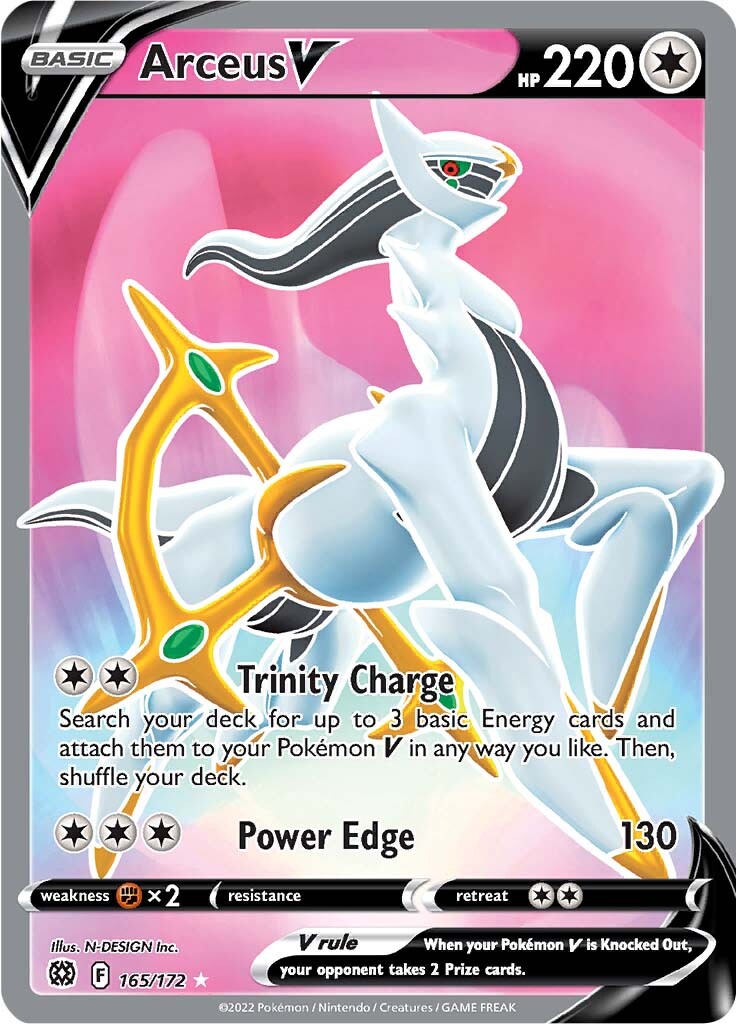 Arceus V (165/172) [Sword & Shield: Brilliant Stars] | Mindsight Gaming