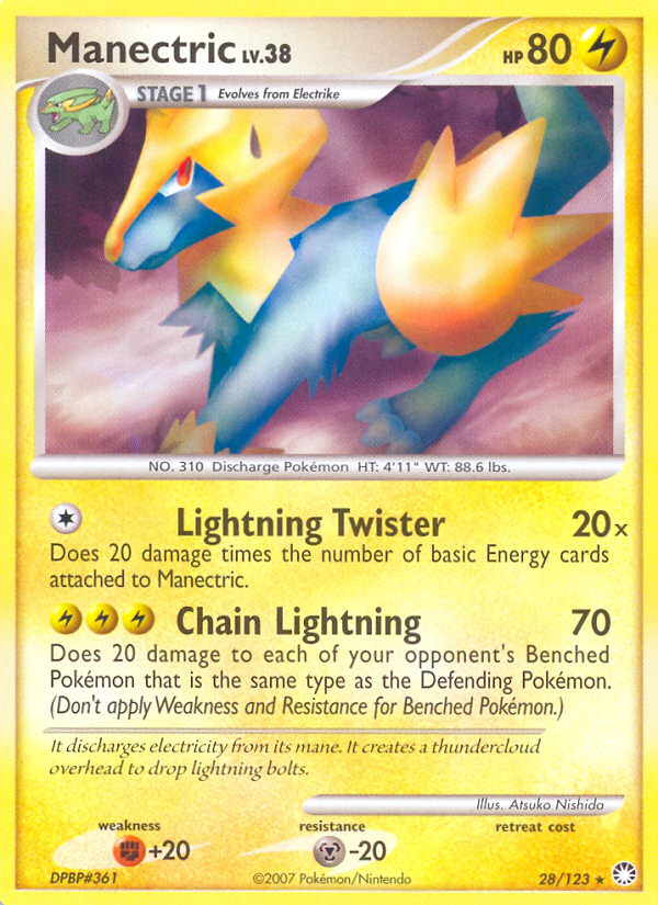 Manectric (28/123) [Diamond & Pearl: Mysterious Treasures] | Mindsight Gaming