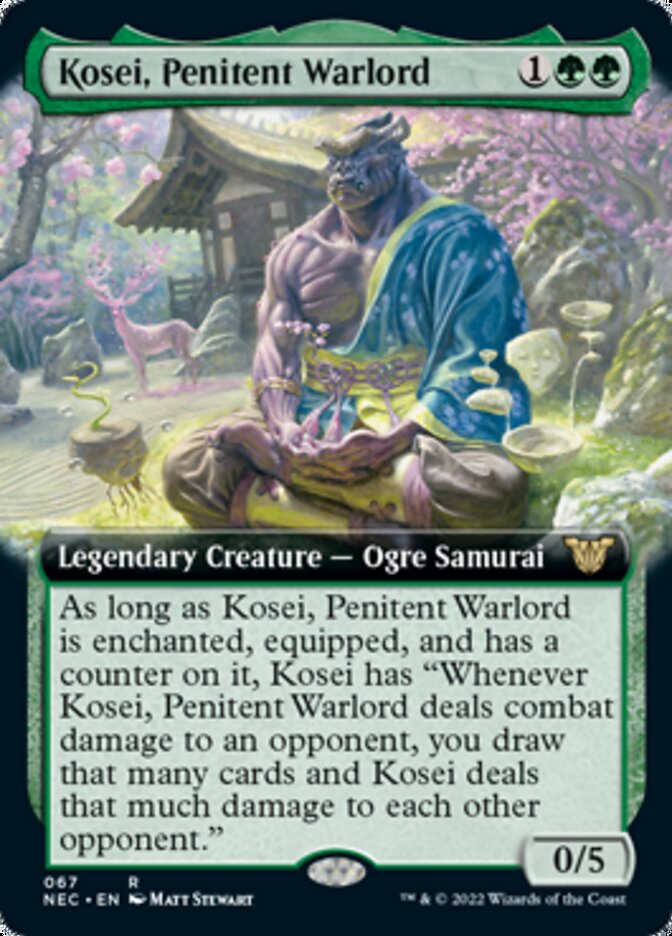 Kosei, Penitent Warlord (Extended) [Kamigawa: Neon Dynasty Commander] | Mindsight Gaming