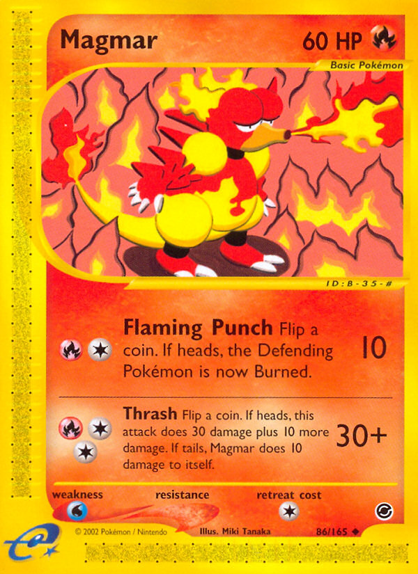 Magmar (86/165) [Expedition: Base Set] | Mindsight Gaming