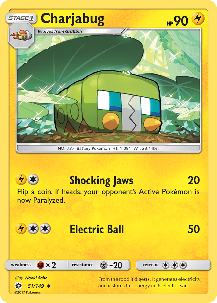 Charjabug (51/149) [Sun & Moon: Base Set] | Mindsight Gaming