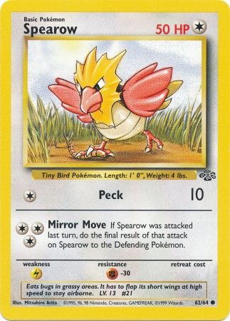 Spearow (62/64) [Jungle Unlimited] | Mindsight Gaming