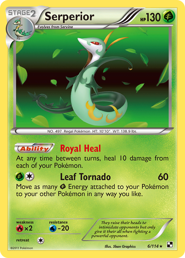 Serperior (6/114) [Black & White: Base Set] | Mindsight Gaming