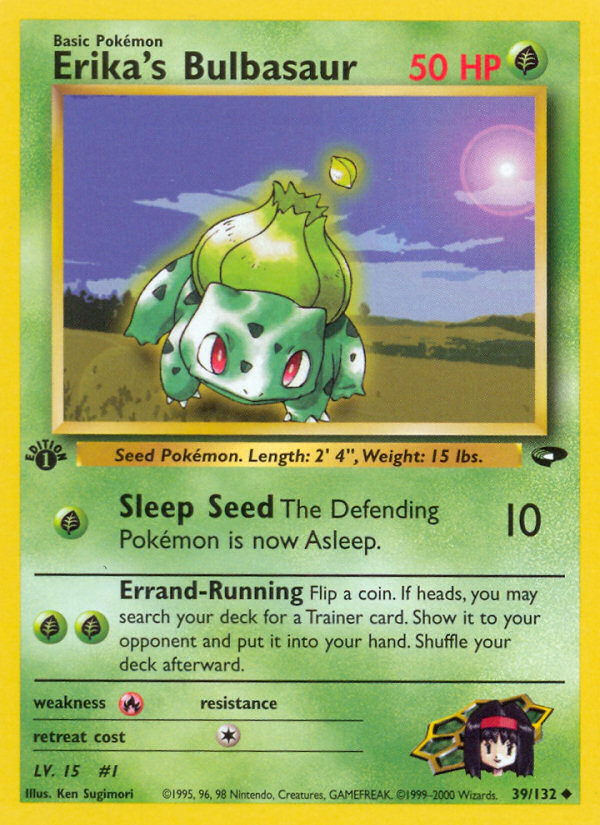 Erika's Bulbasaur (39/132) [Gym Challenge 1st Edition] | Mindsight Gaming