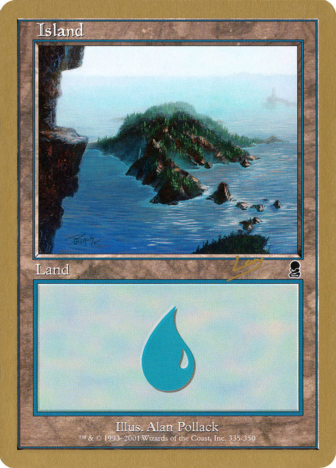 Island (rl335) (Raphael Levy) [World Championship Decks 2002] | Mindsight Gaming