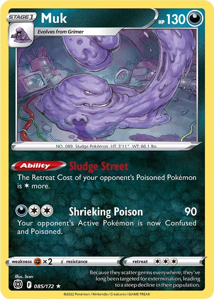 Muk (085/172) [Sword & Shield: Brilliant Stars] | Mindsight Gaming