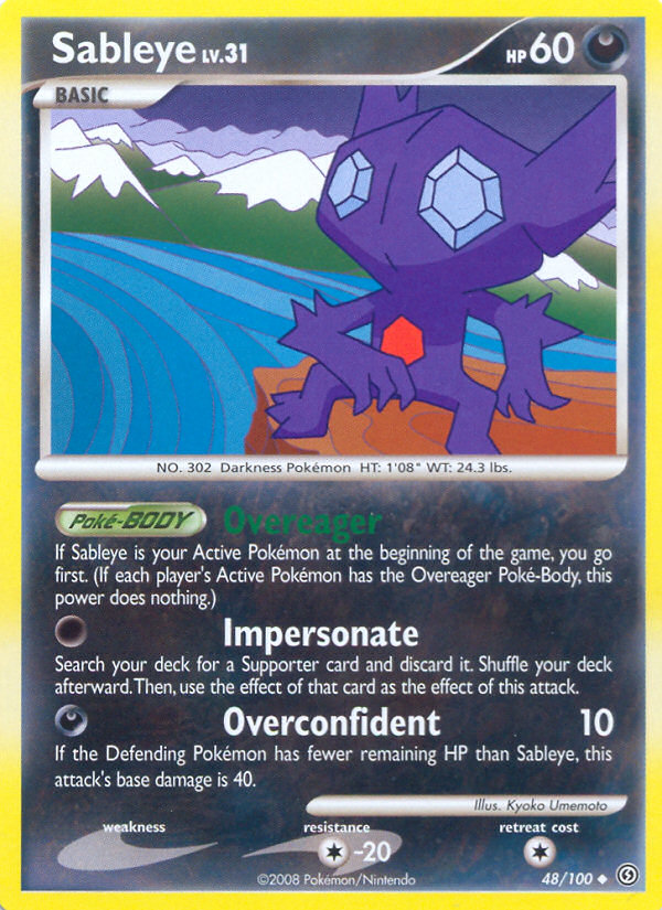 Sableye (48/100) [Diamond & Pearl: Stormfront] | Mindsight Gaming