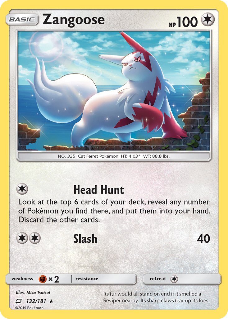 Zangoose (132/181) [Sun & Moon: Team Up] | Mindsight Gaming