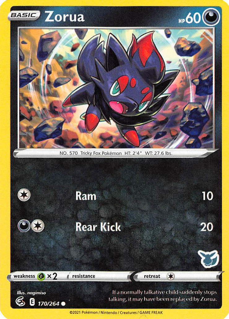 Zorua (170/264) (Eevee Deck) [Battle Academy 2022] | Mindsight Gaming