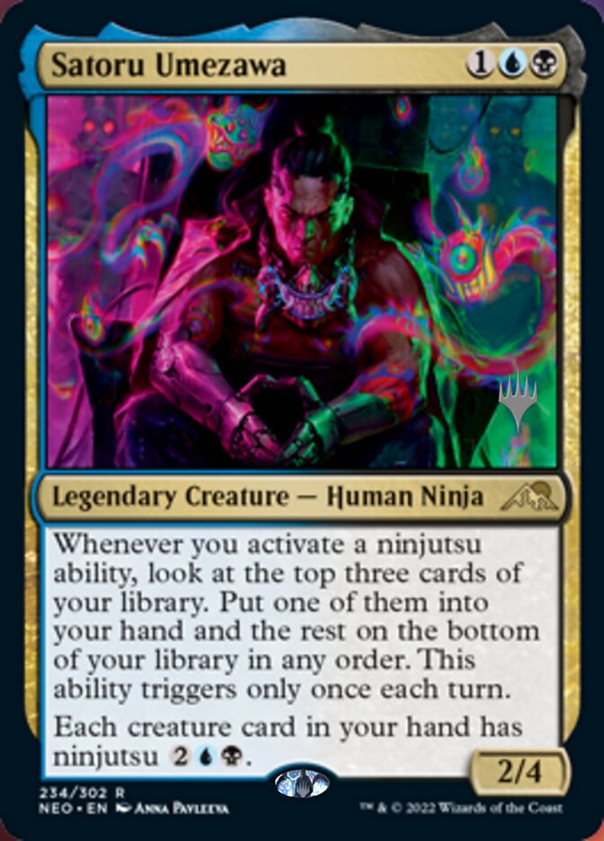 Satoru Umezawa (Promo Pack) [Kamigawa: Neon Dynasty Promos] | Mindsight Gaming