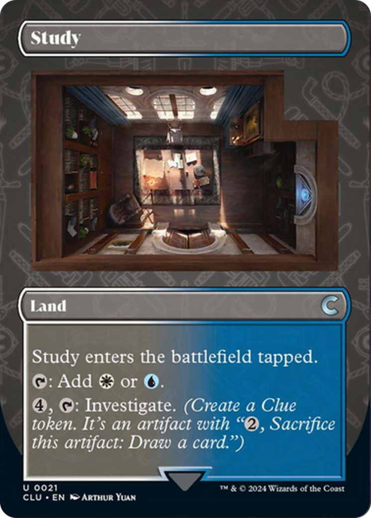 Study (Borderless) [Ravnica: Clue Edition] | Mindsight Gaming