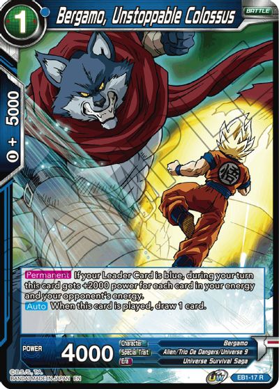 Bergamo, Unstoppable Colossus (EB1-17) [Battle Evolution Booster] | Mindsight Gaming