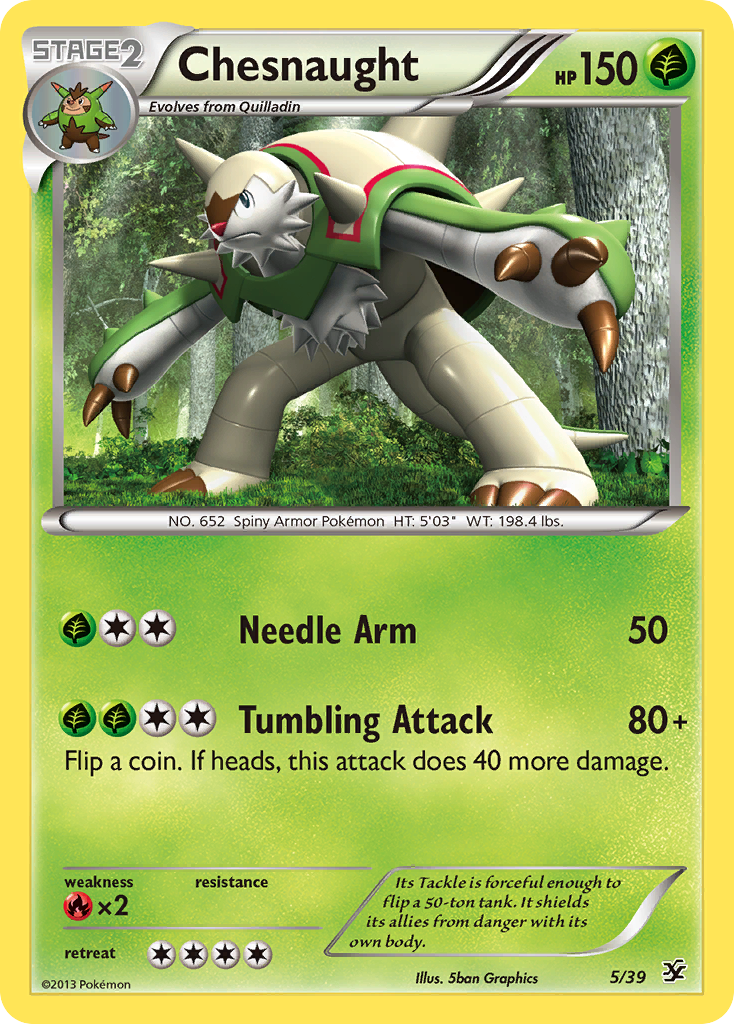 Chesnaught (5/39) [XY: Kalos Starter Set] | Mindsight Gaming