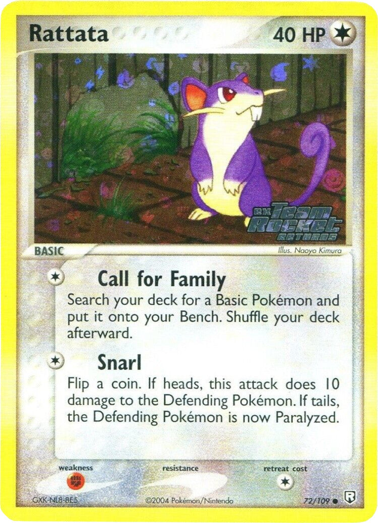 Rattata (72/109) (Stamped) [EX: Team Rocket Returns] | Mindsight Gaming