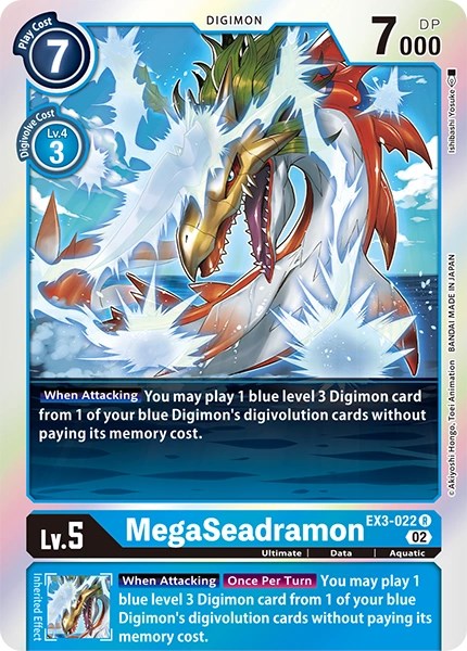 MegaSeadramon [EX3-022] [Revision Pack Cards] | Mindsight Gaming