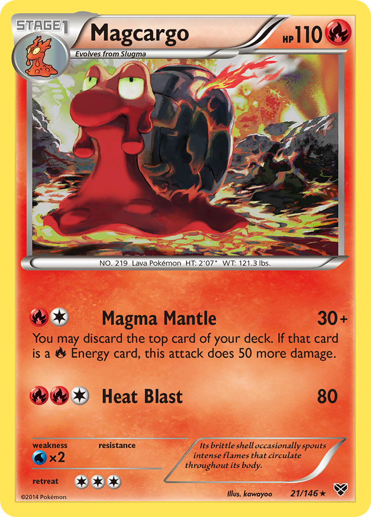 Magcargo (21/146) [XY: Base Set] | Mindsight Gaming