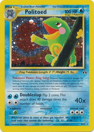 Politoed (8/75) [Neo Discovery Unlimited] | Mindsight Gaming