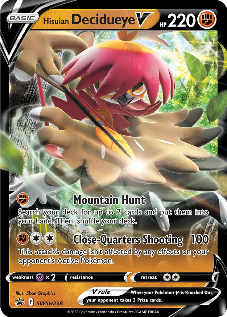 Hisuian Decidueye V (SWSH238) [Sword & Shield: Black Star Promos] | Mindsight Gaming